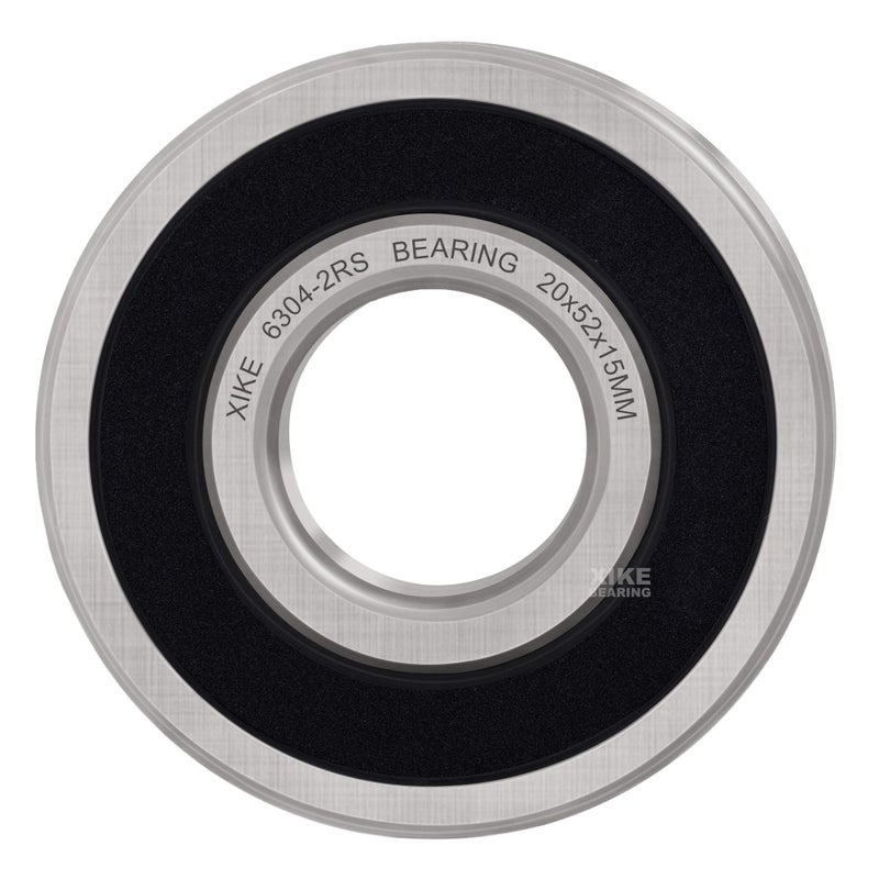 XiKe 10 Pcs 6304-2RS Double Rubber Seal Bearings 20x52x15mm, Pre-Lubricated and Stable Performance and Cost Effective, Deep Groove Ball Bearings. - Image 5